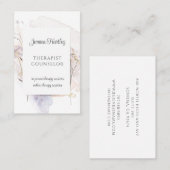 Waterverf Therapistische raadsman Serene Wild Flow Visitekaartje (Voorkant / Achterkant)