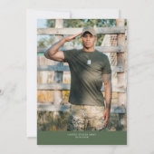 Waterverf Thin Gre Line Flag Pensioen Partij Kaart (Achterkant)