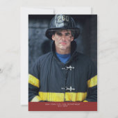 Waterverf Thin Red Line Flag Pensioen Partij Kaart (Achterkant)