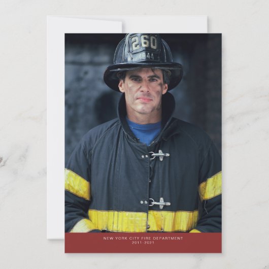 Waterverf Thin Red Line Flag Pensioen Partij Kaart (Achterkant)