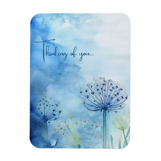 Waterverf Thinking of You Magnet Magneet (Verticaal)