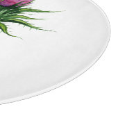 Waterverf Thistle Botanisch Snijplank (Hoek)
