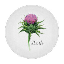 Waterverf Thistle Botanisch