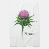 Waterverf Thistle Theedoek (Verticaal)