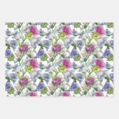 Waterverf Thistles Inpakpapier Vel (Voorkant 2)
