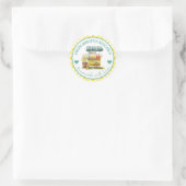 Waterverf Thuisgemaakte Gingham Limonade Etiket (Tas)