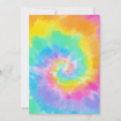 Waterverf Tie Dye Birthday Uitnodiging (Achterkant)