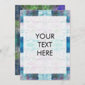  Waterverf Tie Dye Blank Kaart (Voorkant / Achterkant)