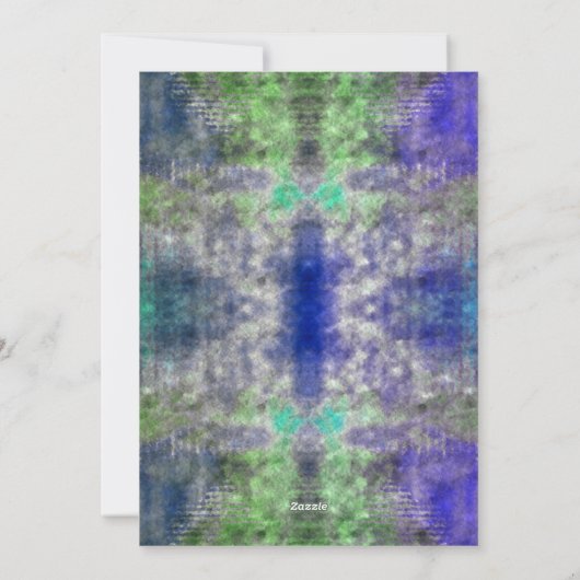  Waterverf Tie Dye Blank Kaart (Achterkant)