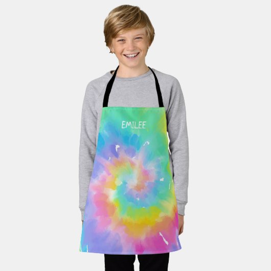 Waterverf Tie Dye Custom All-Over Print Schort (Gedragen)