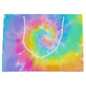 Waterverf Tie Dye Gift Bag Groot Cadeauzakje (Voorkant)