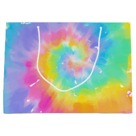 Waterverf Tie Dye Gift Bag Groot Cadeauzakje