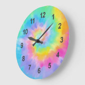 Waterverf Tie Dye Grote Klok (Hoek)