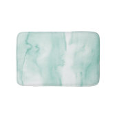Waterverf Tie Dye Pastel Green Mint Bath Mat (Voorkant)