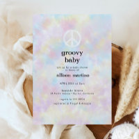 Waterverf Tie Dye Peace Hippie Baby shower