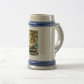 Waterverf Tiger Bierpul (Voorkant rechts)