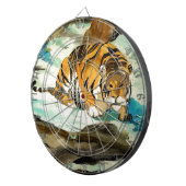 Waterverf Tiger Dartbord (Voorkant Rechts)