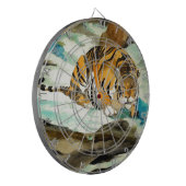 Waterverf Tiger Dartbord (Voorkant Links)