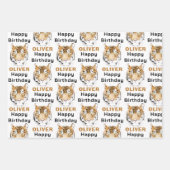 Waterverf Tiger Head Inpakpapier Vel (Voorkant 2)