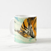 Waterverf Tiger Koffiemok (Voorkant links)
