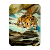 Waterverf Tiger Magneet (Verticaal)