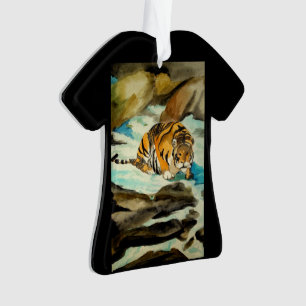 Waterverf Tiger Ornament