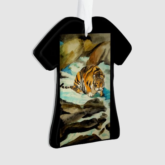 Waterverf Tiger Ornament (voorkant)