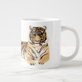 Waterverf Tiger Resting Grote Koffiekop (Rechts)
