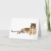 Waterverf Tiger Resting Kaart (Voorkant)