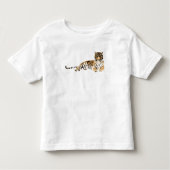 Waterverf Tiger Resting Kinder Shirts (Voorkant)