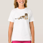 Waterverf Tiger Resting T-shirt (Voorkant)
