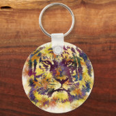 Waterverf Tiger Sleutelhanger (Voorkant)