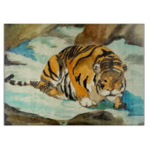 Waterverf Tiger Snijplank (Voorkant)