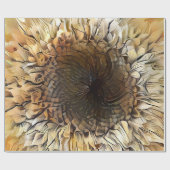 Waterverf Tiger Sunflower Elegant Collectie Cadeaupapier (Vlak)