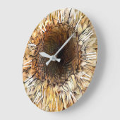 Waterverf Tiger Sunflower Elegant Collectie Grote Klok (Hoek)