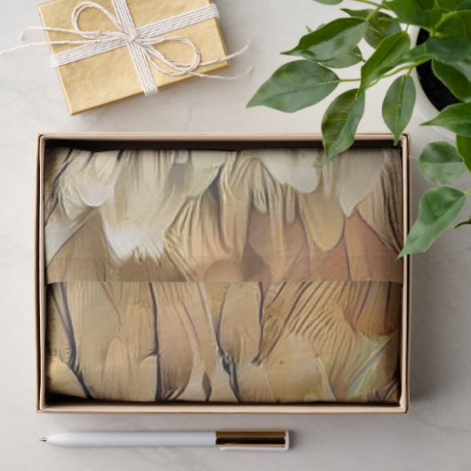 Waterverf Tiger Sunflower Elegant Collectie Tissuepapier (Geschenk)