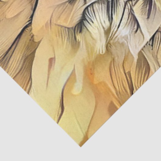 Waterverf Tiger Sunflower Elegant Collectie Tissuepapier (Detail)