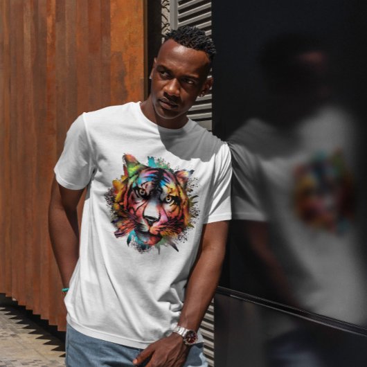 Waterverf Tiger T-shirt