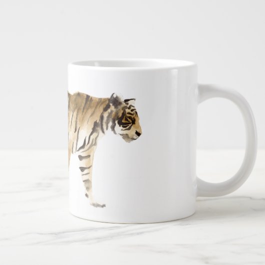 Waterverf Tiger Walking Grote Koffiekop (Rechts)