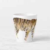 Waterverf Tiger Walking Latte Mok (Voorkant)