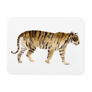 Waterverf Tiger Walking Magneet