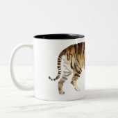 Waterverf Tiger Walking Tweekleurige Koffiemok (Links)