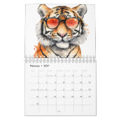 Waterverf Tigers Kalender (Feb 2027)