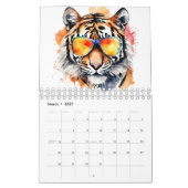Waterverf Tigers Kalender (Mar 2027)