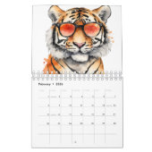 Waterverf Tigers Kalender (Feb 2026)