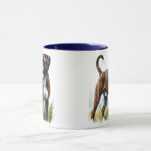 Waterverf Tigon Boxer Hond  Mok (Midden)