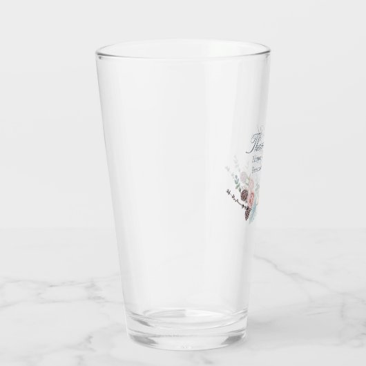 Waterverf tijdens winterfloratie en oliage bruilof glas (Rechts)