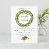 Waterverf tijdens winterweddenschappen kaart (Staand voorkant)