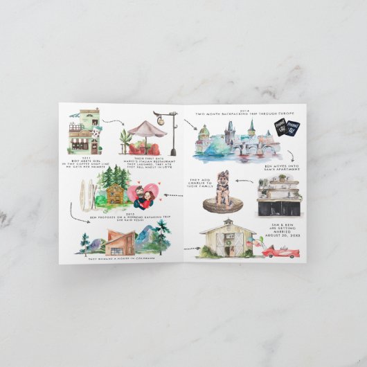 Waterverf tijdlijn Weddenschap Opslaan Datum Aankondiging (Binnen)