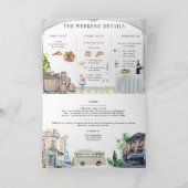 Waterverf tijdlijn Weddenschap Opslaan Datum Kaart (Binnen)